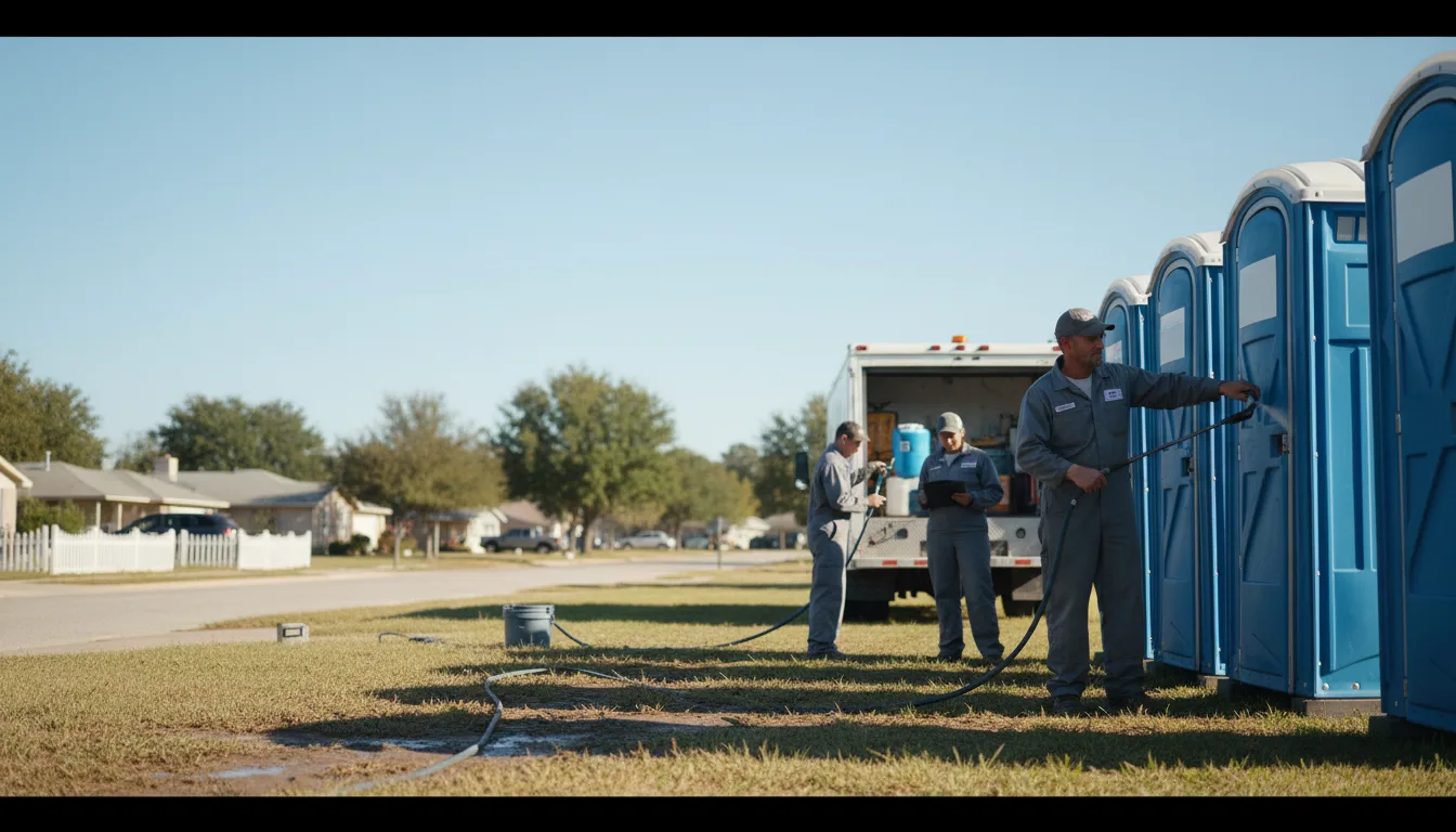 Long-Term Portable Toilet Rental in Brownsboro, TX near me